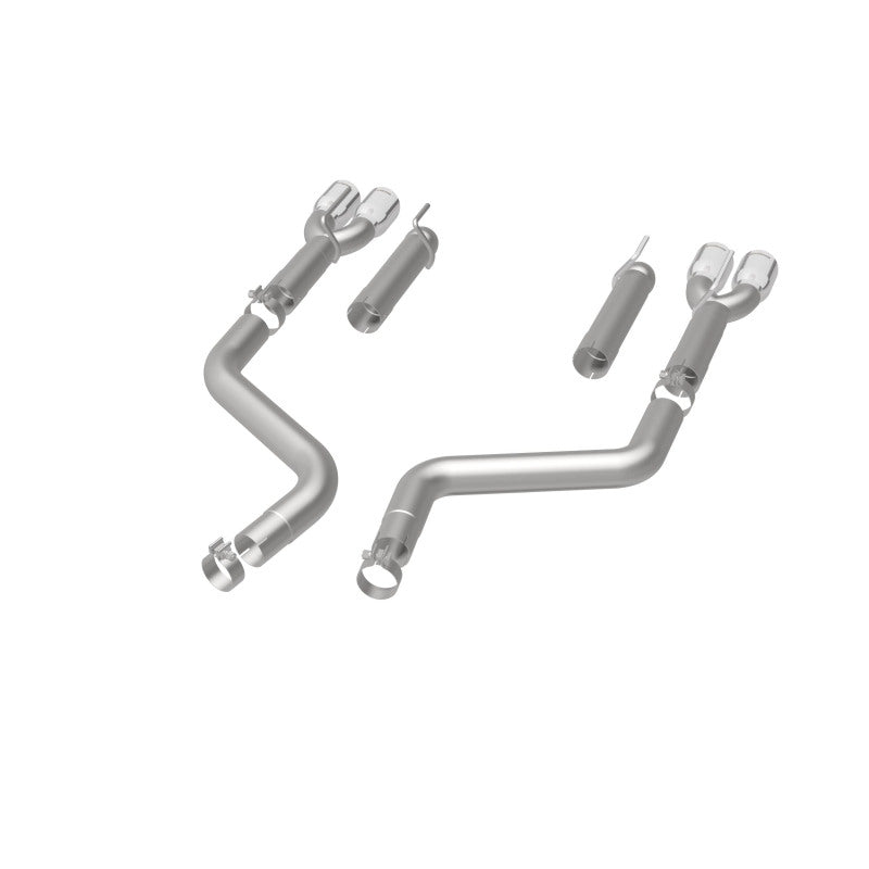 MagnaFlow Axle-Back, SS, 3in, Quad Split Rear 3.5 Tips 2015 Dodge Challenger incl SRT Hellcat - 19206