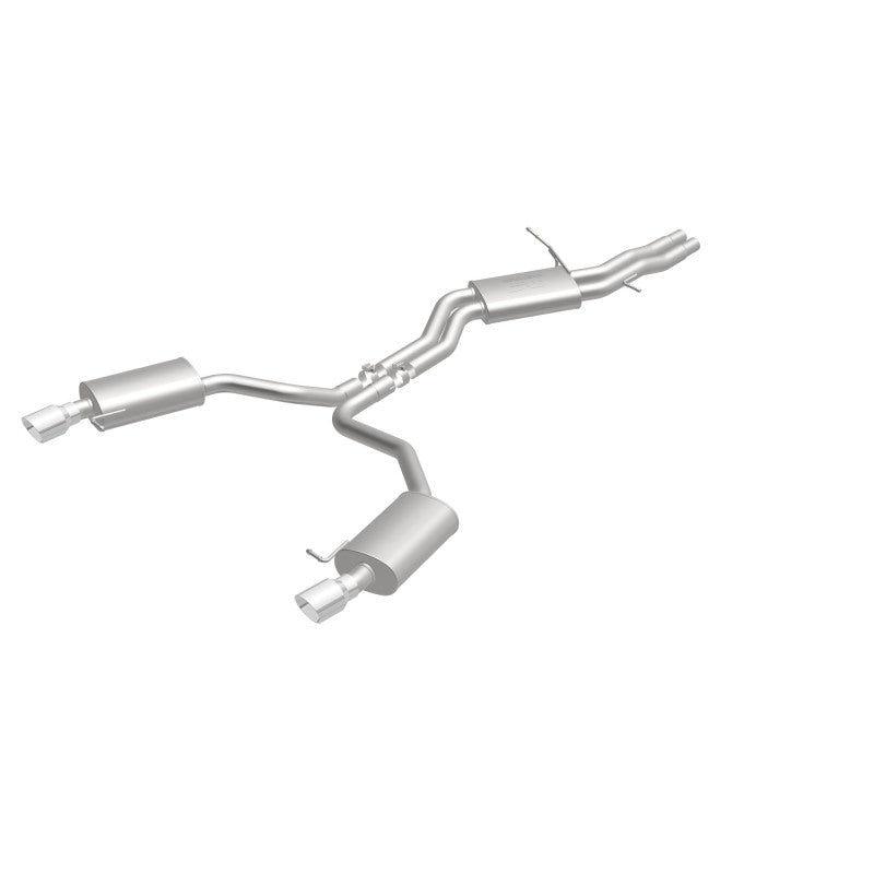 MagnaFlow Sys C/B 12-15 Audi A6 / A7 3.0L V6 SS 2.5in Dual Split Rear Ext 4in Tips - 19159