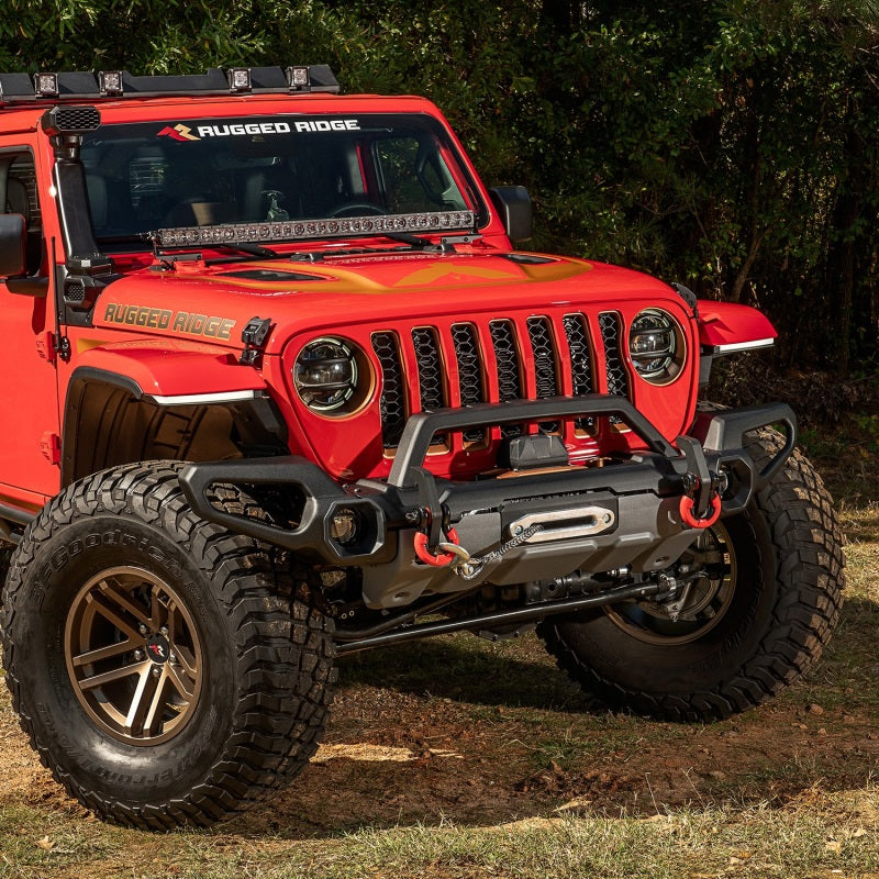 Rugged Ridge Venator Front Bumper Overrider 18-19 JL - 11549.55