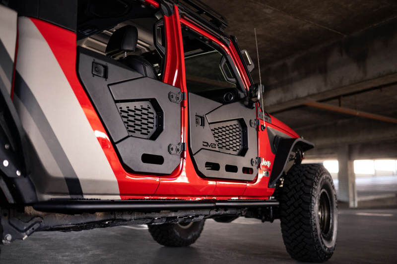 DV8 Offroad 18-25 Jeep Wrangler JL/JT Spec Series Half Doors - Rear Set - HDJL-02R