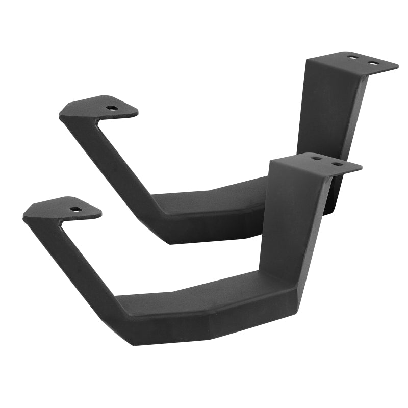 Go Rhino 2022 Toyota Tundra DC 4dr Kit w/RB20 Running Board + Brkts + 4 RB20 Drop Steps - Tex. Blk - 6944358020PC