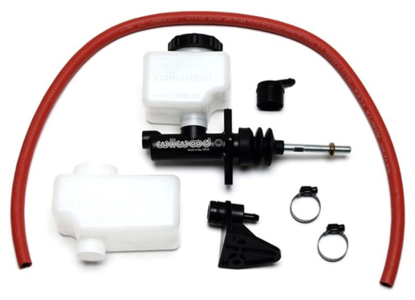 Wilwood Short Remote M/C Kit 7/8in Bore 3/8in-24 Banjo Outlet - 260-13621 by Wilwood