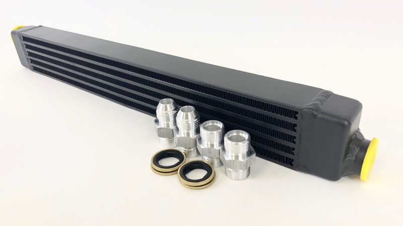 CSF 82-94 BMW 3 Series (E30) High Performance Oil Cooler w/-10AN Male &amp; OEM Fittings - 8092