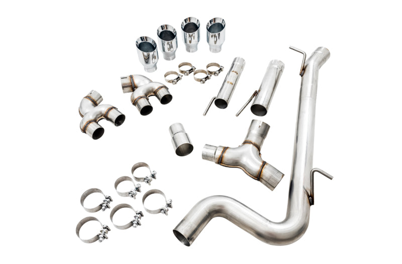 AWE Tuning MK7.5 Golf R Track Edition Exhaust w/Chrome Silver Tips 102mm - 3015-42140