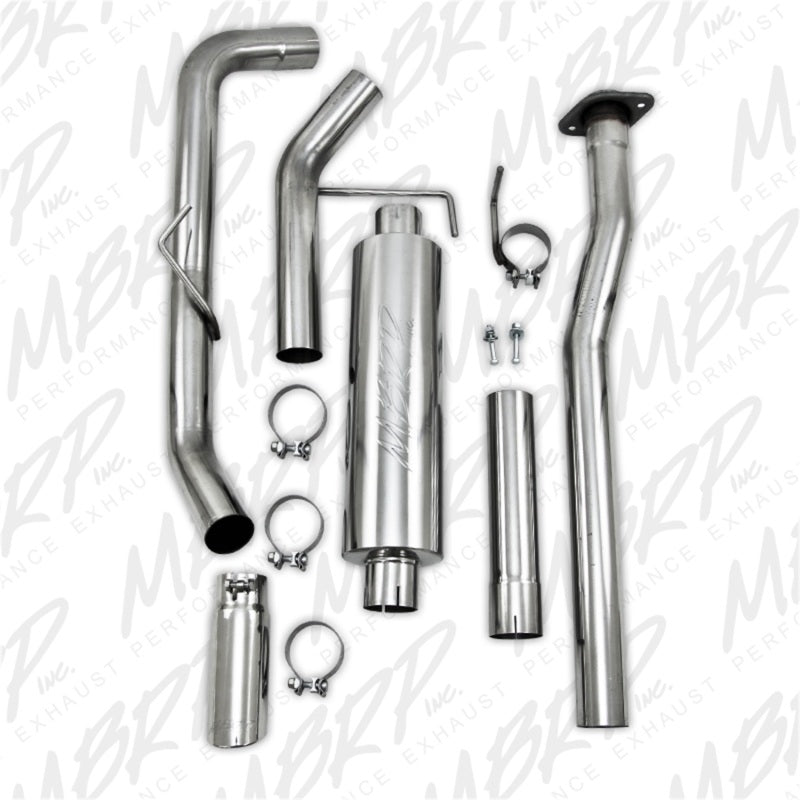 MBRP 11-12 Ford F150 V6 Ecoboost 3in T409 Cat Back Single Side Exit - S5236409