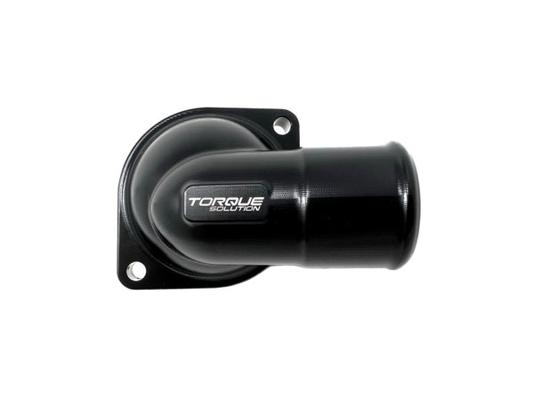 Torque Solution 02-14 Subaru WRX / 04-21 Subaru STI Billet Thermostat Housing - Black Anodized - TS-SU-755 for 2008-2021 Suba