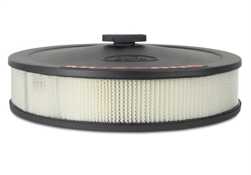 Ford Racing Air Cleaner Kit - Black Crinkle Finish w/ Red Mustang Emblem - 302-362