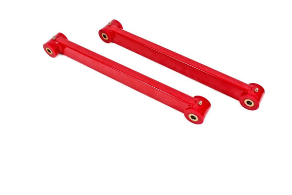 BMR 05-14 S197 Mustang Non-Adj. Boxed Lower Control Arms (Polyurethane) - Red - TCA032R for 2005-2014 Ford Mustang - front vi