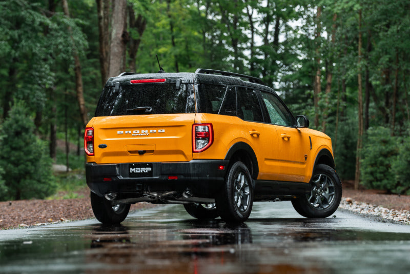 MBRP 2021+ Ford Bronco Sport (1.5L / 2.0L EcoBoost) 2.5in Res-Back Exhaust - Dual Rear - Alum. Steel - S5207AL