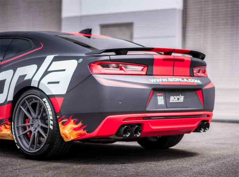 Borla 2016 Chevy Camaro V8 SS AT/MT ATAK Rear Section Exhaust w/o Dual Mode Valves - 11921CF