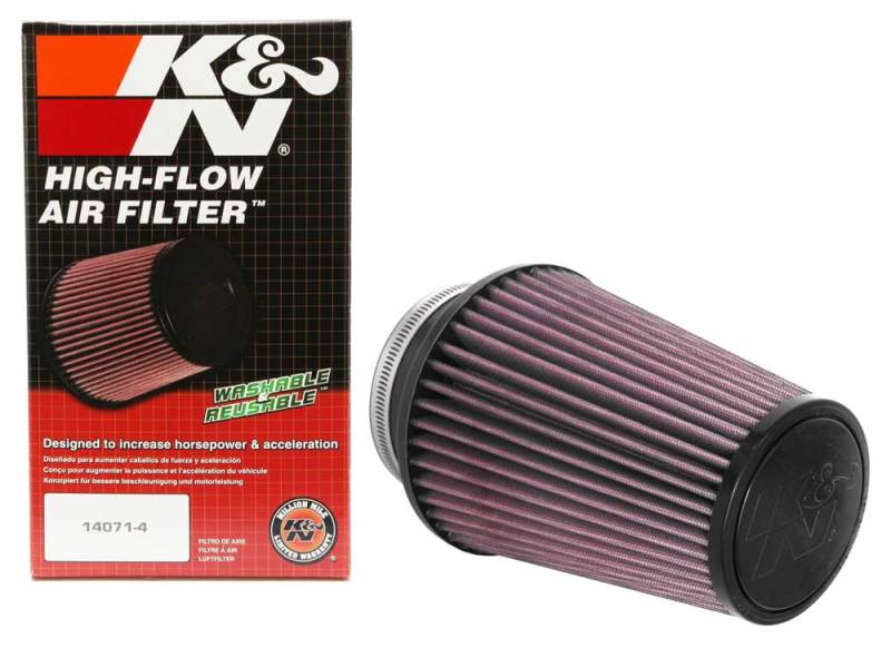 K&N Universal Clamp-On Air Filter 4in FLG / 6in B / 4in T / 7in H - RU-4680