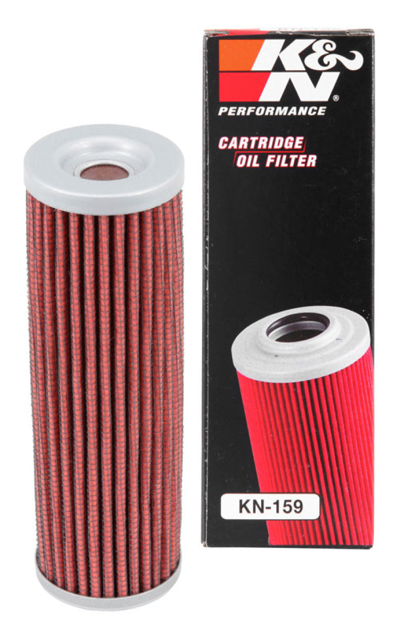 K&N Oil Filter 1.625in OD x 5.063in H - KN-159 for 2018-2022 Ducati Panigale V4 S - side view