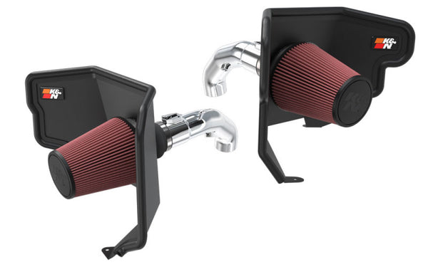 K&N 22+ Toyota Tundra V6-3.5L F/I Performance Air Intake System - 77-9042KP for 2022-2026 Toyota Tundra - front view