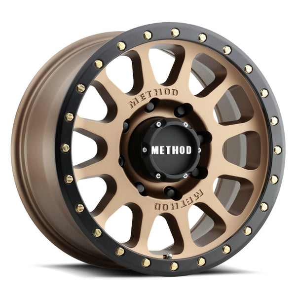 Method MR305 NV HD 18x9 +18mm Offset 8x180 130.81mm CB Method Bronze/Black Street Loc Wheel - MR30589088918H by Method Wheels