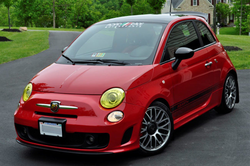 Rally Armor 12-18 Fiat 500 (Pop/Sport/Lounge/Abarth) Black UR Mud Flap w/ Grey Logo - MF25-UR-BLK/GRY