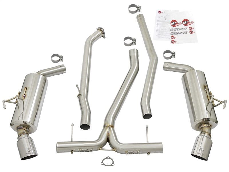 aFe POWER Takeda 16-17 Honda Civic I4-1.5L (t) 2.25-2.5in 304 SS CB Dual-Exit Exhaust Polish Tip - 49-36615-P