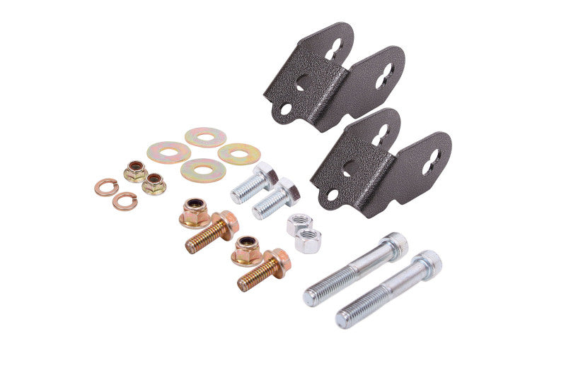 BMR 15-23 Ford Mustang S550 Rear Camber Adjustment Lockout Kit - Black Hammertone - WAK761H