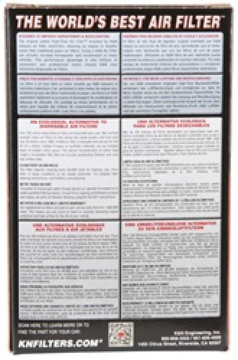 K&amp;N Universal Rubber Filter 2.5in Flange ID x 3.5in OD x 5in Height