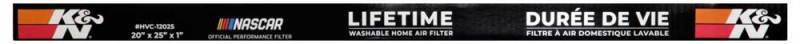K&N HVAC Filter - 20 x 25 x 1 - HVC-12025