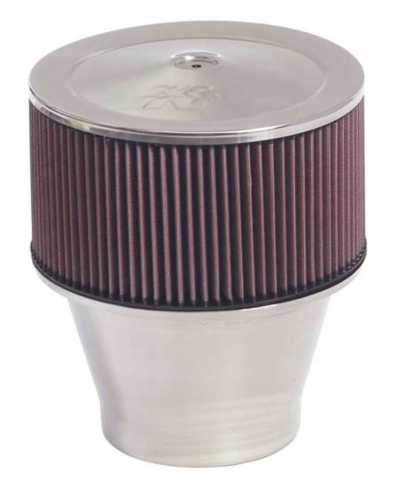 K&N Custom Velocity Stack Assembly - Red - Size: 11 in - 58-1191 by K&N Engineering - front view