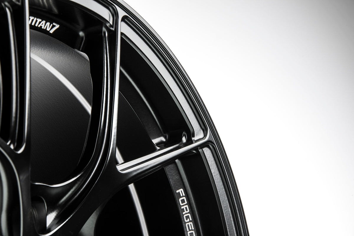Titan7 T-S5 Forged Split 5 Spoke Wheel Machine Black- Focus ST RS Fitment