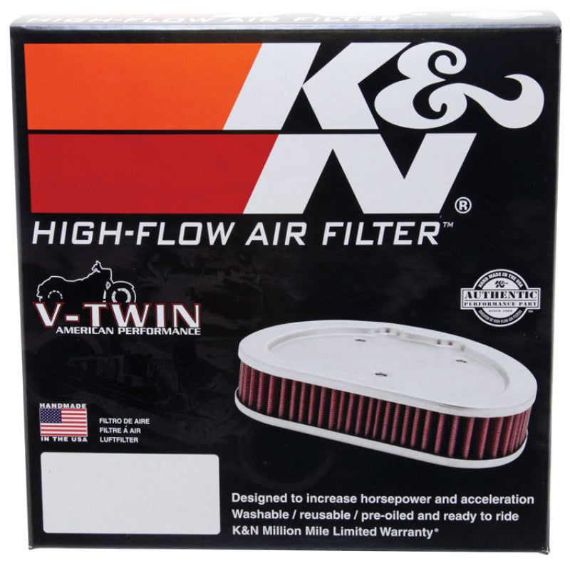K&N Custom Air Filter 6.25in OS Width / 9.688in OS Length / 2.188in Height - E-3333