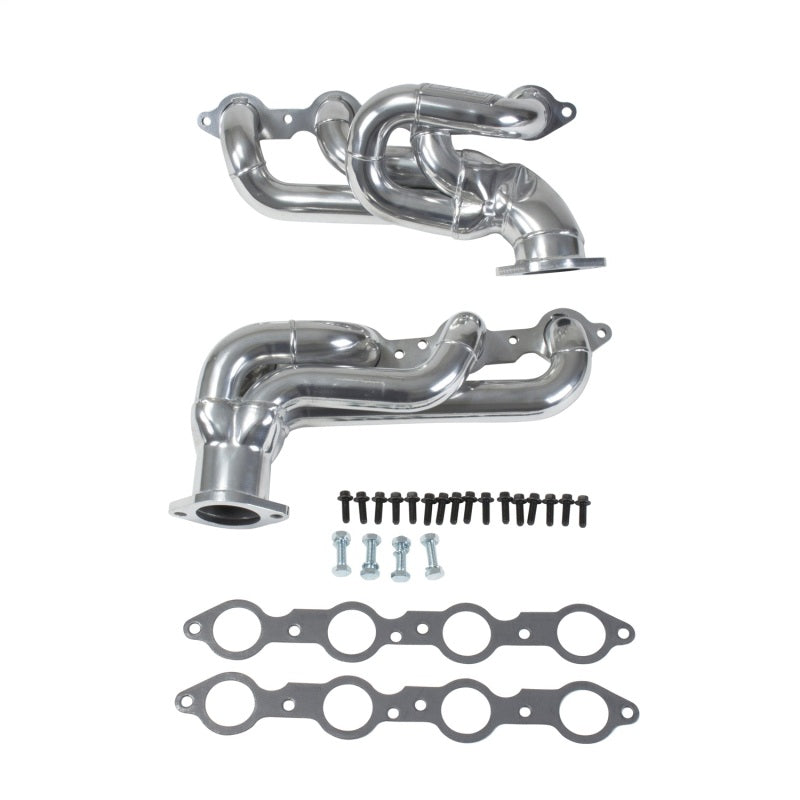 BBK 10-15 Camaro LS3 L99 Shorty Tuned Length Exhaust Headers - 1-3/4 Silver Ceramic - 40200