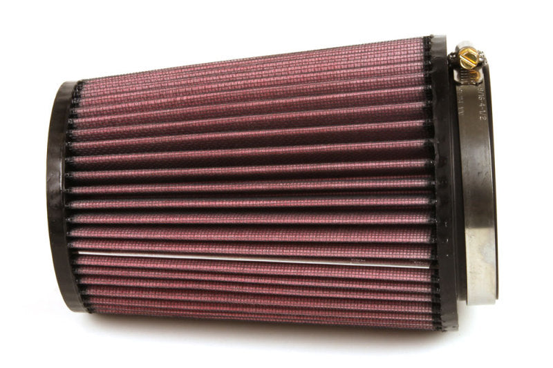 K&amp;N Filter Universal Rubber Filter 4 inch Flange 5 3/8 inch Base 4 3/8 inch Top 7 inch Height - RU-2590