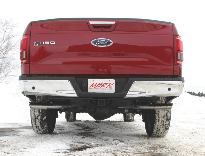 MBRP 2015 Ford F-150 5.0L 3in Cat Back Dual Split Side Exit T409 Exhaust System - S5257409