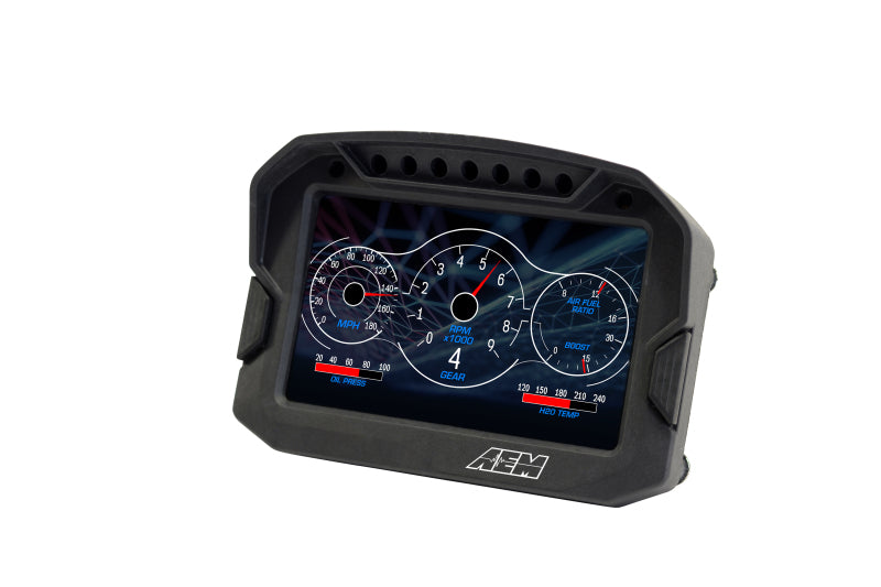 AEM CD-5G Carbon Digital Dash Display w/ Interal 10Hz GPS &amp; Antenna - 30-5602