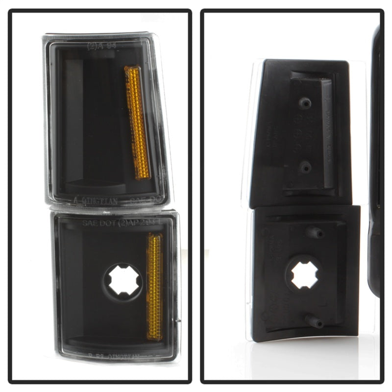 xTune GMC C/K Series 94-98 Headlights w/ Corner and Parking Lights - Black HD-JH-GCK94-BK-SET - 9037405