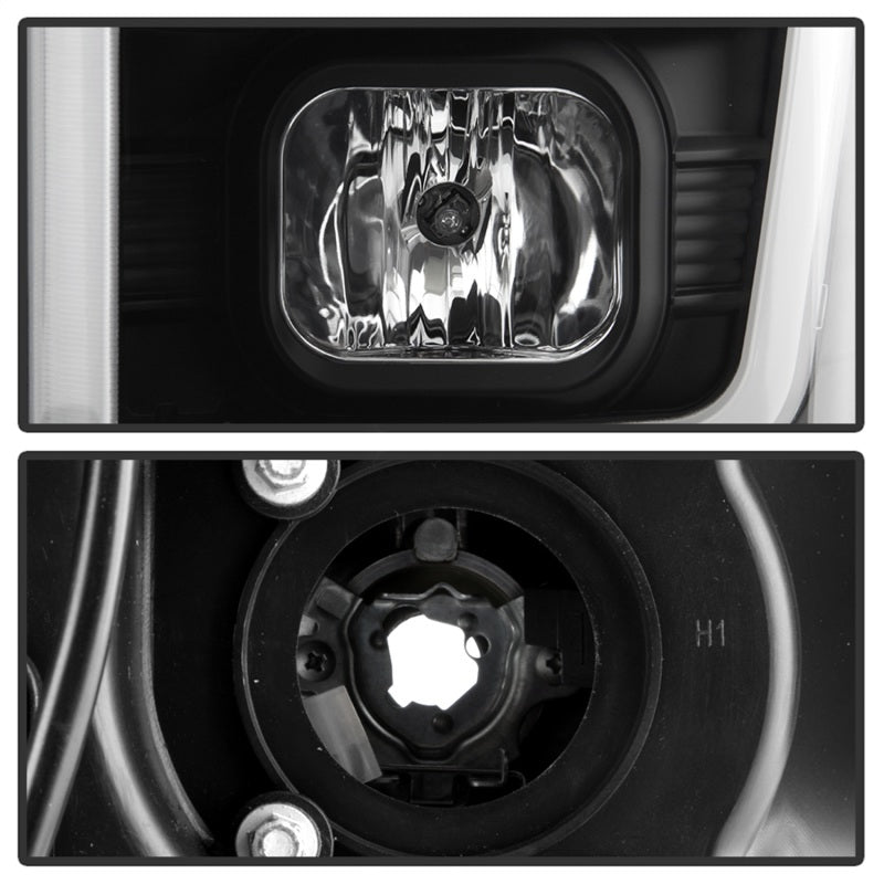 Spyder Ford F-250/350/450 08-10 V2 High-Power LED Headlights-Switch Back-Black PRO-YD-FS08PL-SBLB-BK - 5087751