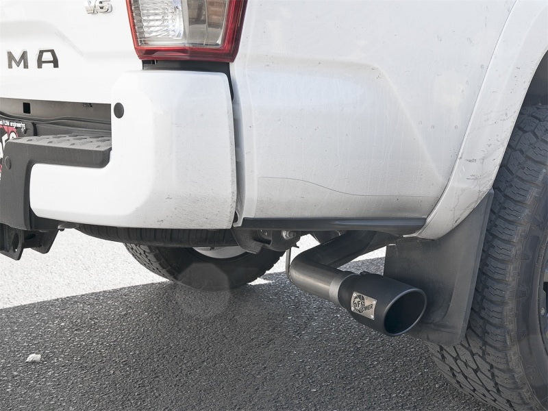 aFe MACH Force-Xp 2-1/2in 304 SS Cat-Back Exhaust w/Black Tips 2016+ Toyota Tacoma L4-2.7L / V6-3.5L - 49-46042-B