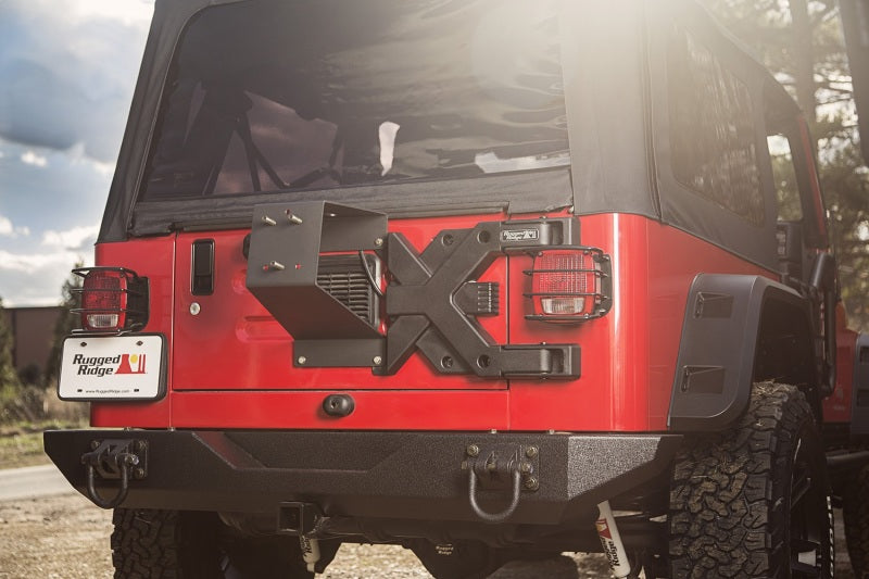 Rugged Ridge Spartacus HD Tire Carrier Whl Mount 87-06 YJ/TJ - 11546.62