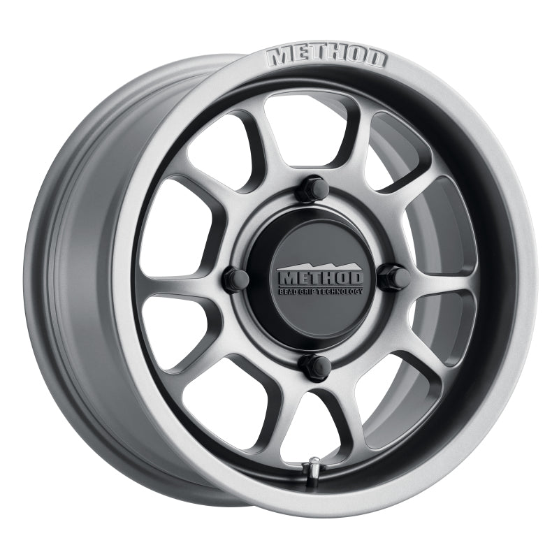 Method MR409 Bead Grip 15x7 / 5+2/38mm Offset / 4x156 / 132mm CB Steel Grey Wheel - MR40957046452