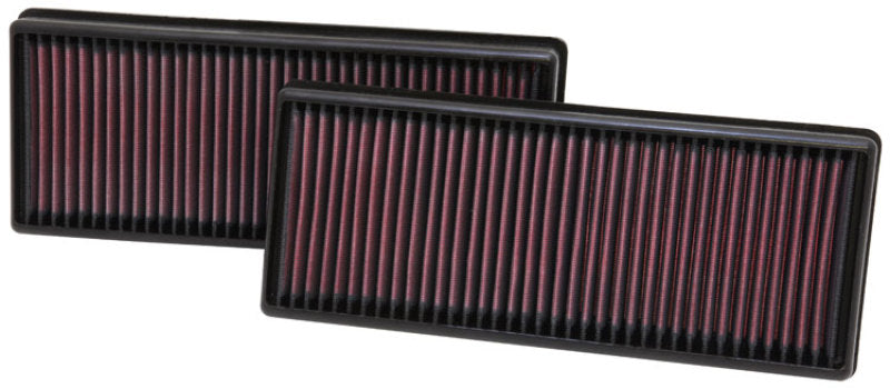 K&amp;N Replacement Air Filter 12.563in O/S Length x 5.25in O/S Width x 1.625in H (Inc 2 Filters) - 33-2474