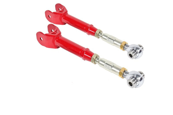 BMR 16-17 6th Gen Camaro Upper Control Arms On-Car Adj. Rod Ends (Polyurethane) - Red - UTCA063R for 2016-2024 Chevrolet Cama