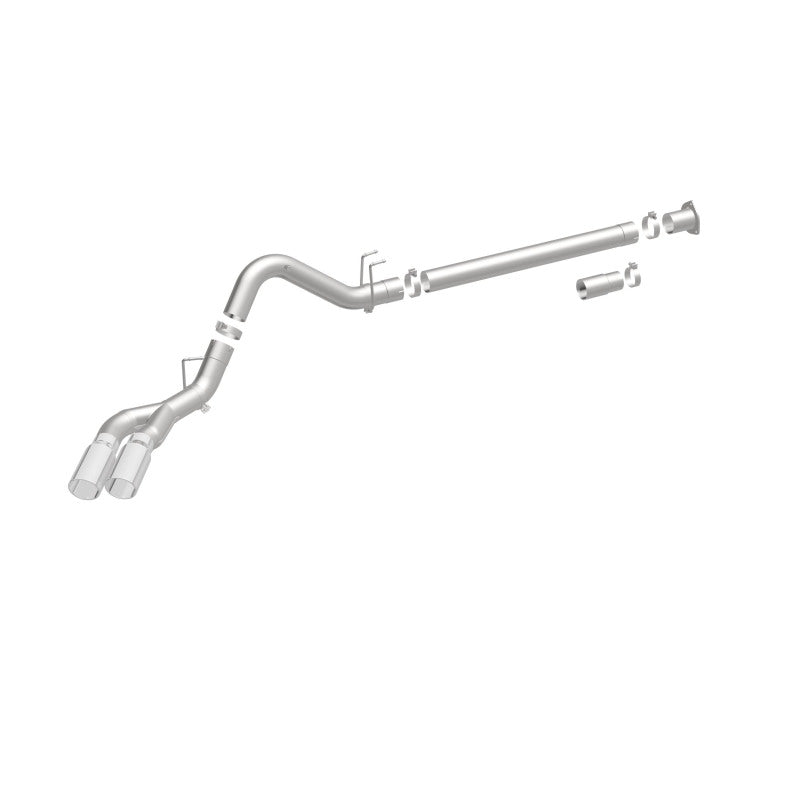MagnaFlow 08-17 Ford F-250/F-350/F-450 4.6L/6.7 DPF-Back SS 4in Dual Single Passenger Side Rear Exit - 17873