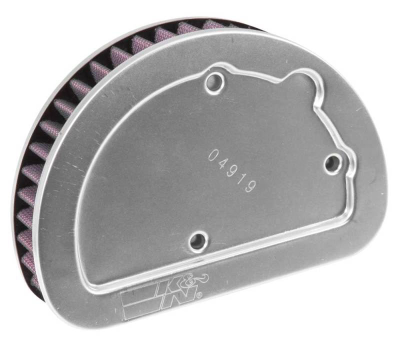 K&N Replacement Unique Air Filter 6.625in L x 4.75in W x 1.625in H with 1 Flange for Harley Davidson - HD-1614