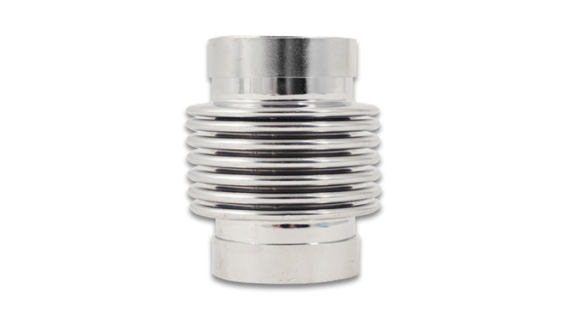 Vibrant SS Bellow Assembly w/ Liner 1.75in Inlet/Outlet ID x 2.5in OAL Electro Polished - 69425
