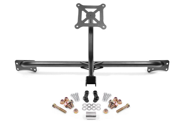 BMR 2015-2019 Ford Mustang Bolt-On Parachute Mount - Black Hammertone - PM760H for 2015-2019 Ford Mustang