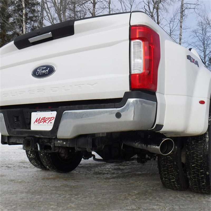 MBRP 17-19 Ford F250/350/450 6.7L 4in Aluminized Filter Back Single Tip Exhaust System - S6289AL