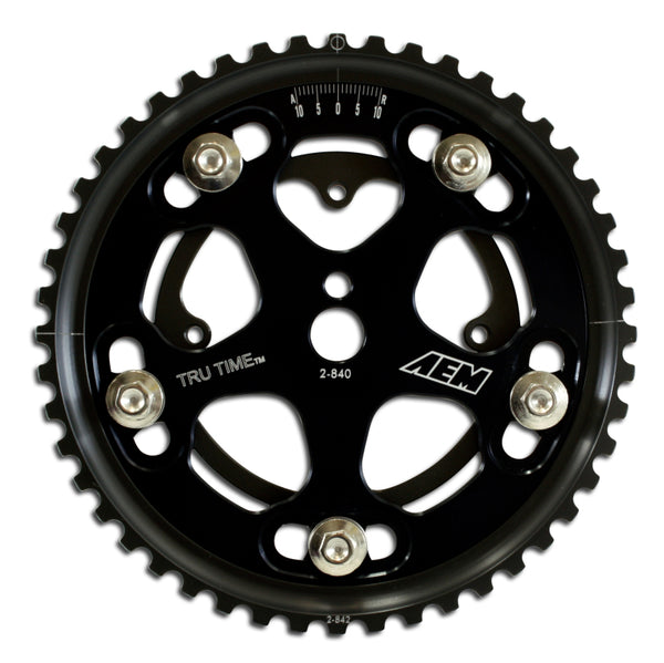 AEM 4G63/T Black Tru-Time Cam Gear - 23-830BK for 1990-1999 Mitsubishi Eclipse