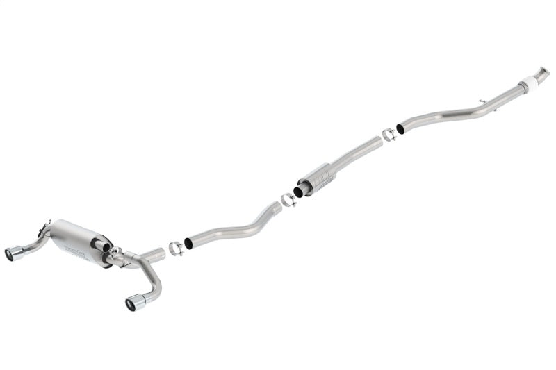 Borla 13-16 BMW 335i / 435i Atak Cat back SS 3.0in, 2.25in 3.5in Tip Single Rolled - 140580