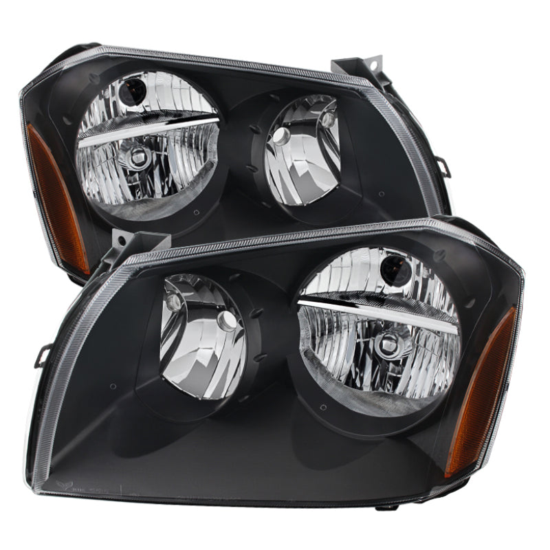 Xtune Dodge Magnum 05-07 Crystal Headlights Black HD-JH-DMAG05-AM-BK - 9024733