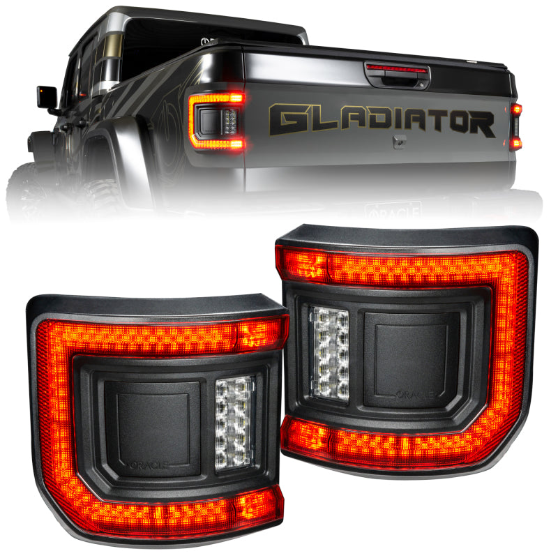 Oracle 2020+ Jeep Gladiator JT Flush Mount LED Tail Lights -  Tinted Lens - 5882-504-T