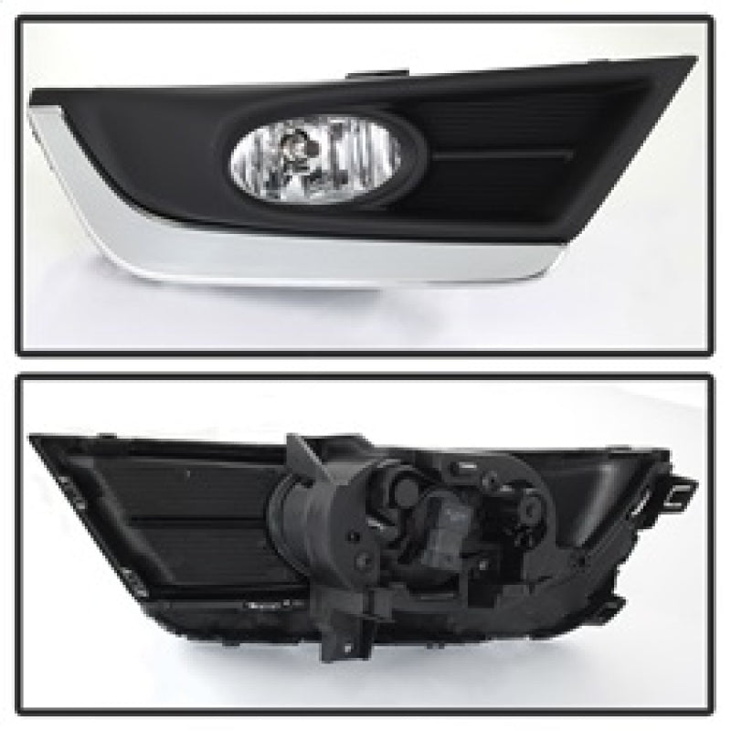 Spyder 17-18 Honda CRV OEM Chrome Trim Fog Lights w/Switch &amp; Cover - Clear (FL-HCRV2017-C)