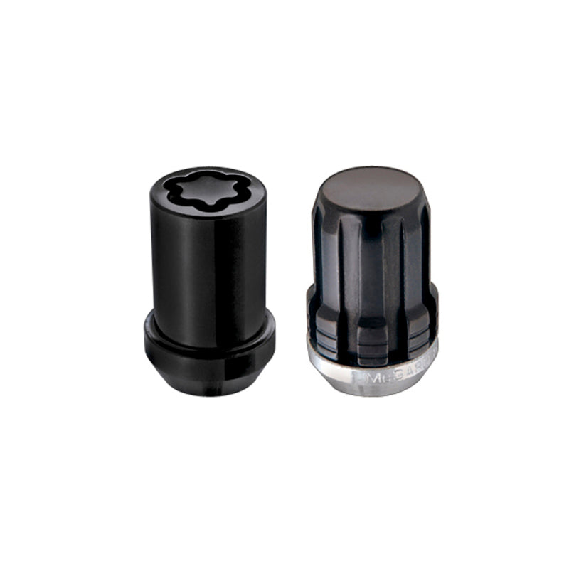 McGard SplineDrive Tuner 4 Lug Install Kit w/Locks &amp; Tool (Cone) M12X1.5 / 13/16 Hex - Black