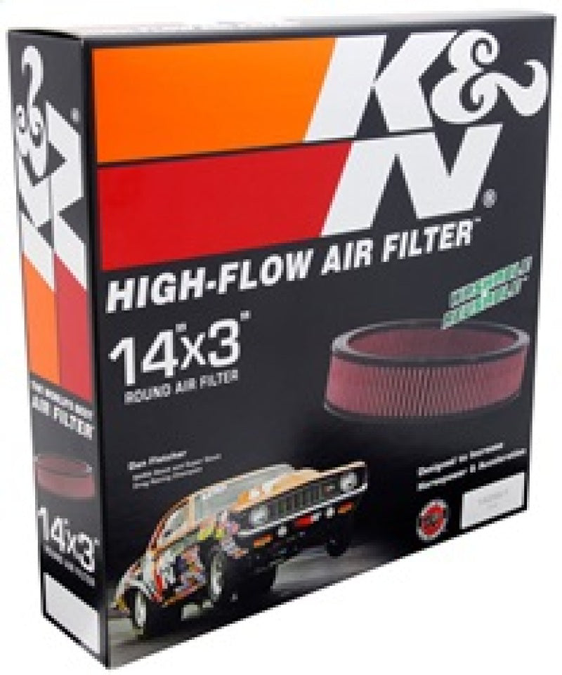 K&amp;N Replacement Air Filter GM CARS &amp; TRUCKS, V8, 1966-84 - E-1650