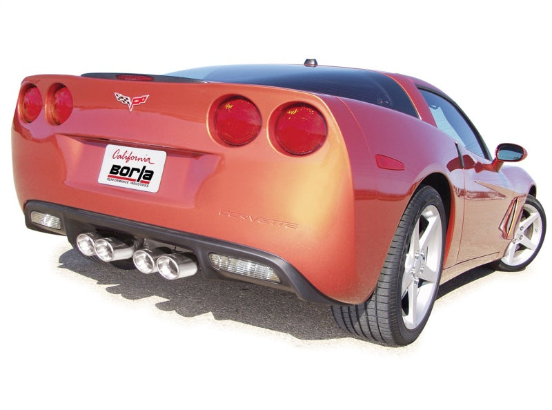 Borla 05-08 Chevrolet Corvette Coupe/Conv 6.0L/6.2L 8cyl 4spd/6spd RWD inS-Type IIin Catback Exhaust - 140452